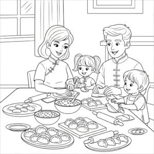 imprimer coloriage Nouvel An Chinois updated gratuit