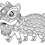 imprimer coloriage Nouvel An Chinois updated