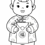 coloriage Nouvel An Chinois updated à imprimer pour enfant de 3 ans