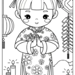 coloriage Nouvel An Chinois updated et decoupage a imprimer gratuit