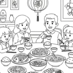 imprimer coloriage Nouvel An Chinois updated gratuit