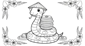 coloriage Nouvel An Chinois updated à imprimer pdf gratuit