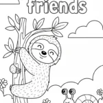 coloriage Paresseux a dessiner et imprimer