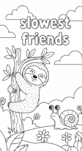 coloriage Paresseux a dessiner et imprimer