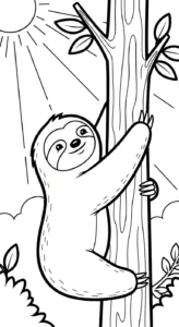 coloriage Paresseux et dessin a imprimer