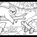coloriage Paresseux gratuit en ligne