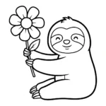 image pour coloriage Paresseux enfant