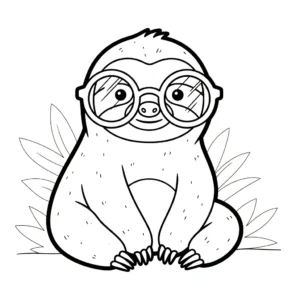 coloriage Paresseux à imprimer pour enfant de 12 ans
