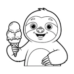 coloriage Paresseux gratuit