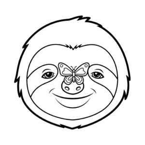 coloriage Paresseux a colorier en ligne