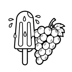 coloriage Raisin updated pour enfant de 5 ans