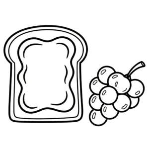 image de coloriage Raisin updated pour enfant