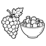 coloriage Raisin updated à imprimer pour enfant de 6 ans