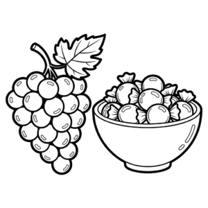 coloriage Raisin updated à imprimer pour enfant de 6 ans