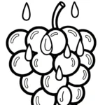 coloriage Raisin updated pour enfant à imprimer