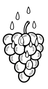 coloriage Raisin updated pour enfant à imprimer