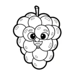 coloriage Raisin updated à imprimer pour enfant de 2 ans