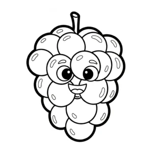 coloriage Raisin updated à imprimer pour enfant de 2 ans