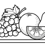 coloriage Raisin updated a imprimer pour enfant de 4 ans