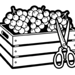 coloriage Raisin updated a dessiner et imprimer