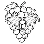 coloriage Raisin updated à imprimer pour enfants