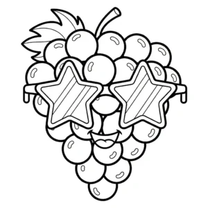 coloriage Raisin updated à imprimer pour enfants