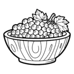 coloriage Raisin updated de pour enfants