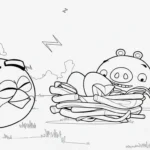 coloriage Angry Birds à imprimer pdf gratuit