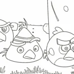 coloriage Angry Birds a imprimer gratuitement