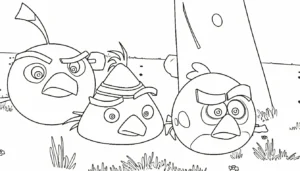 coloriage Angry Birds a imprimer gratuitement