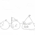 coloriage Angry Birds educatif pour enfant