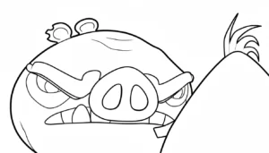 imprimer coloriage Angry Birds gratuit