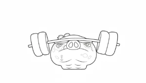 image de coloriage Angry Birds pour enfant