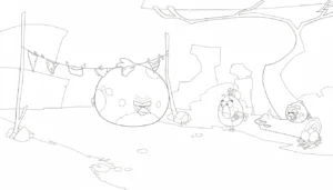 télécharger coloriage Angry Birds gratuit
