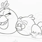 coloriage Angry Birds pour enfants à télécharger