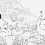 imprimer coloriage Angry Birds pour enfant