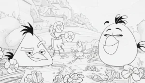 imprimer coloriage Angry Birds pour enfant
