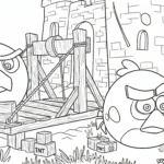 coloriage Angry Birds et découpage à imprimer