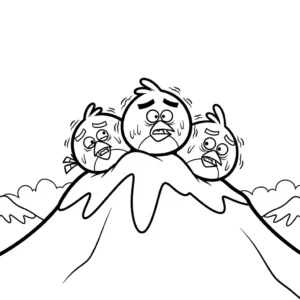 coloriage Angry Birds pour enfant de 6 ans