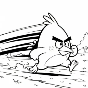 coloriage Angry Birds à imprimer a4