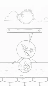 coloriage Angry Birds pour enfant de à imprimer