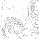 coloriage Angry Birds pour enfant à imprimer