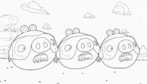coloriage Angry Birds a dessiner en ligne