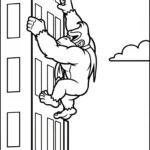 coloriage Donkey Kong à imprimer pdf gratuit