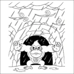 coloriage Donkey Kong pour enfant de 4 ans