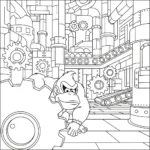 coloriage Donkey Kong gratuit à imprimer