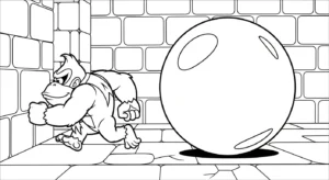 coloriage Donkey Kong pour enfant de 10 ans