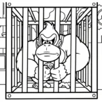 coloriage Donkey Kong gratuit pour enfants