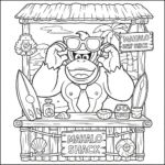 coloriage Donkey Kong à imprimer pour enfant de 7 ans