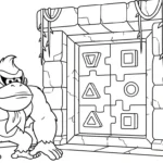 coloriage Donkey Kong et découpage à imprimer